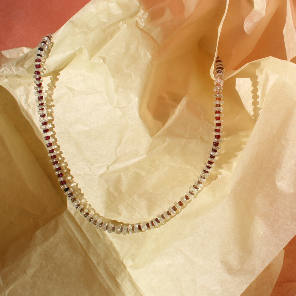 Prasiolite and Sapphires Necklace
