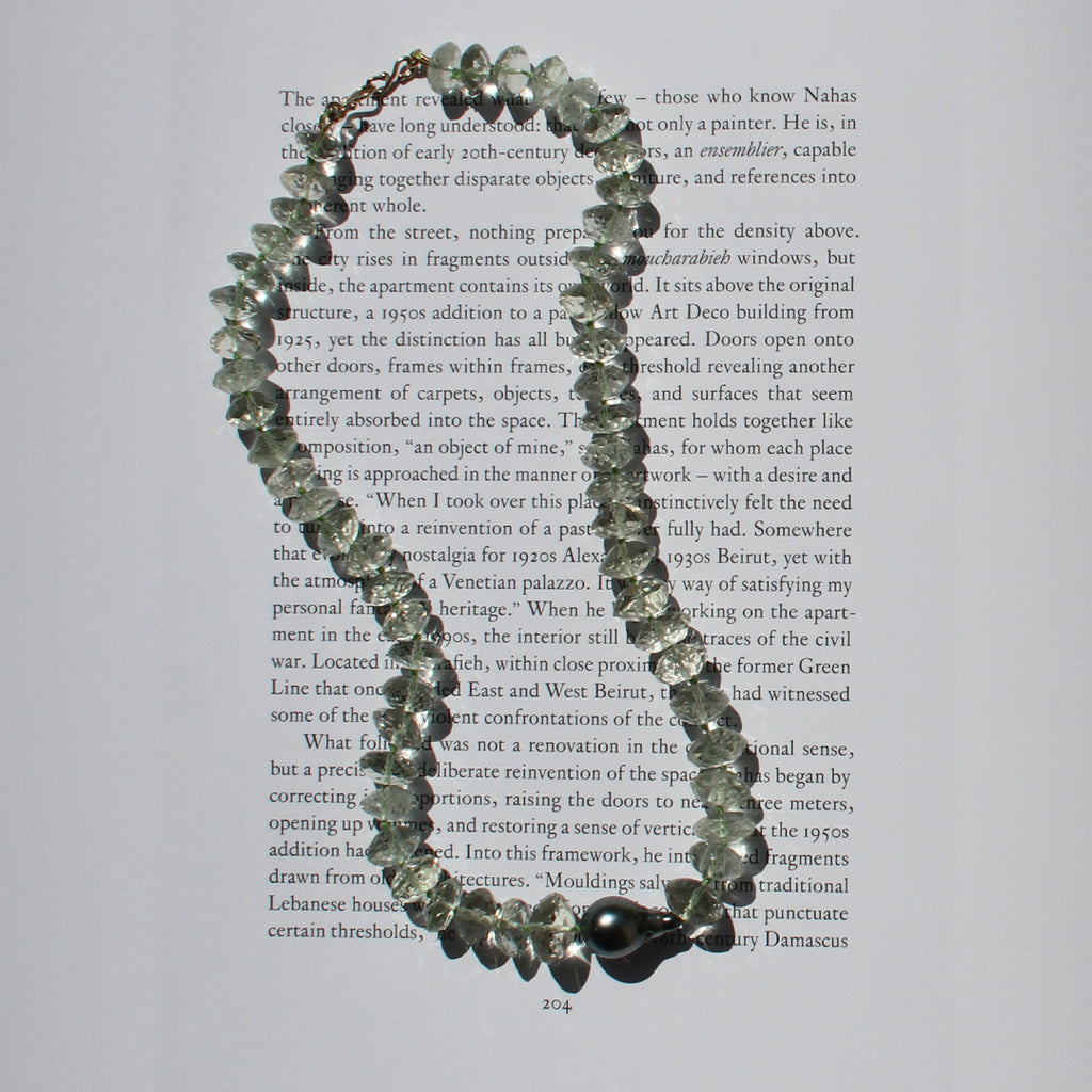 Brazilian Amethyst and Tahitian Pearl Necklace