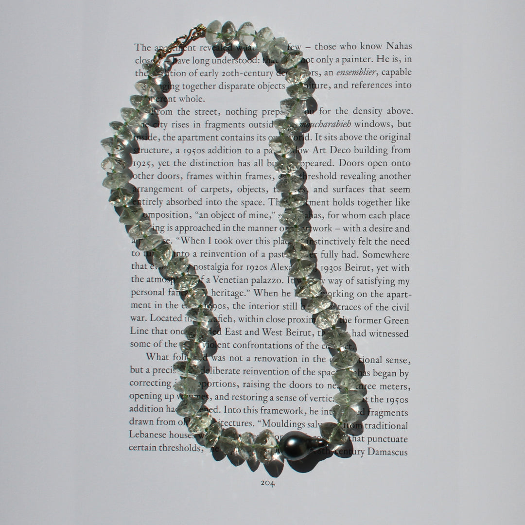 Brazilian Amethyst and Tahitian Pearl Necklace
