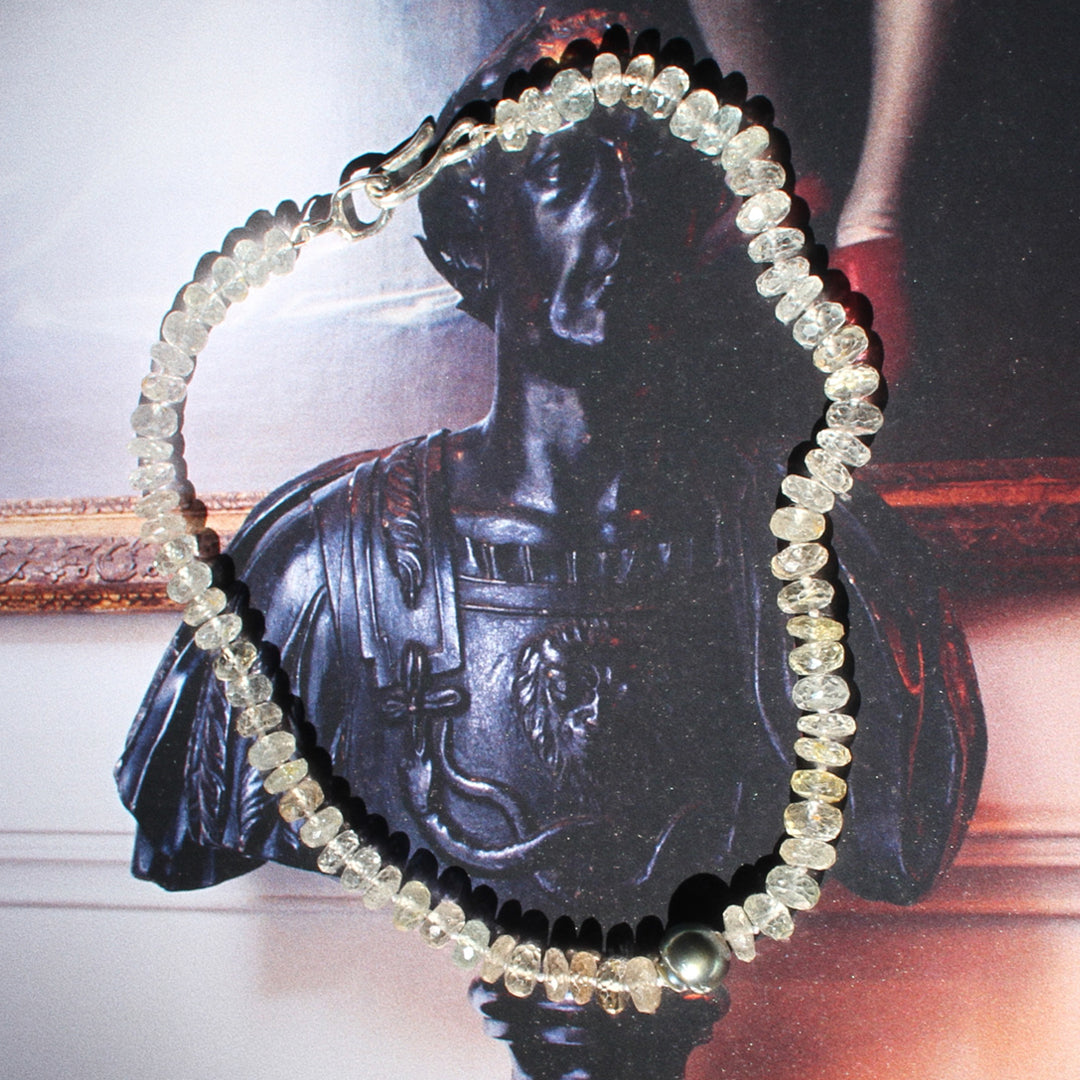 Aquamarine and Tahitian Pearl Necklace