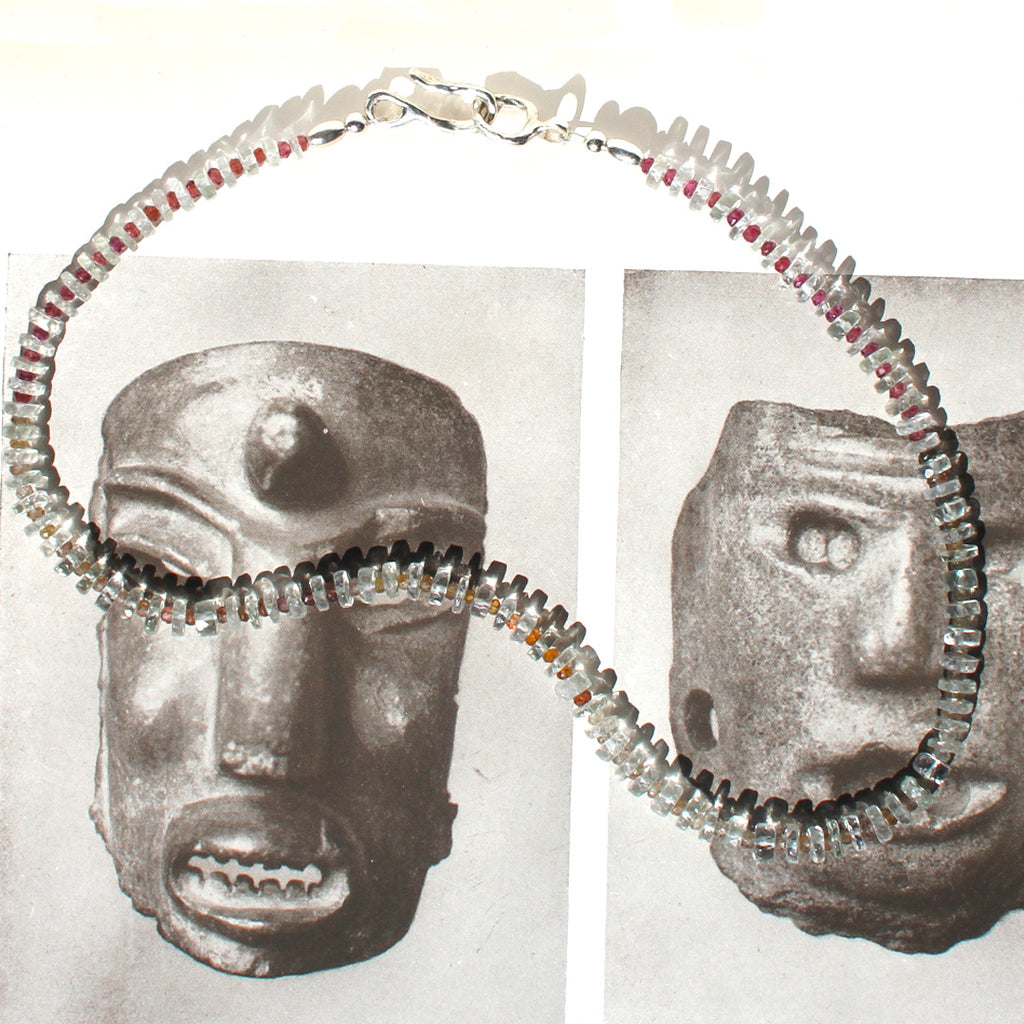 Prasiolite and Sapphires Necklace